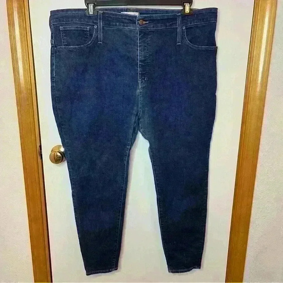 Madewell Curvy High Rise Skinny Jean Women 36P Blue Medium Wash - Picture 1 of 10